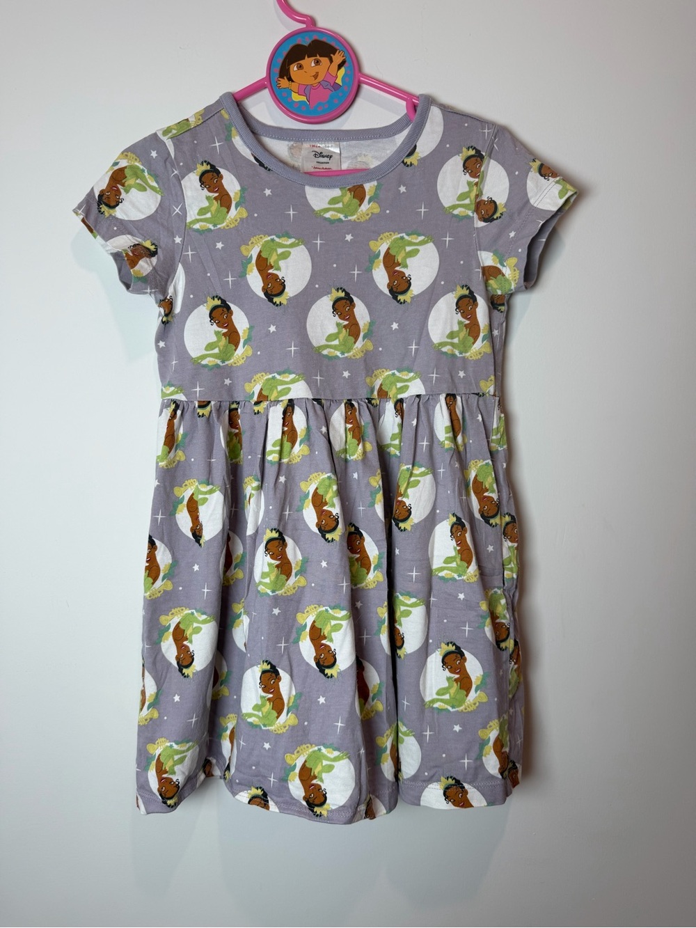 Hanna Andersson Disney Collection Princess Tiana Dress 6-7 Girls